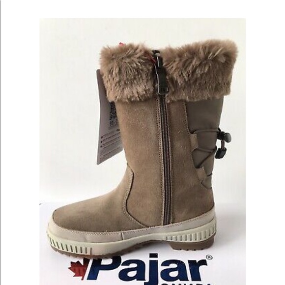 Pajar 🇨🇦 Genuine leather impermeable & waterproof Barb -Boot Taupe boots M 37 - Picture 4 of 9